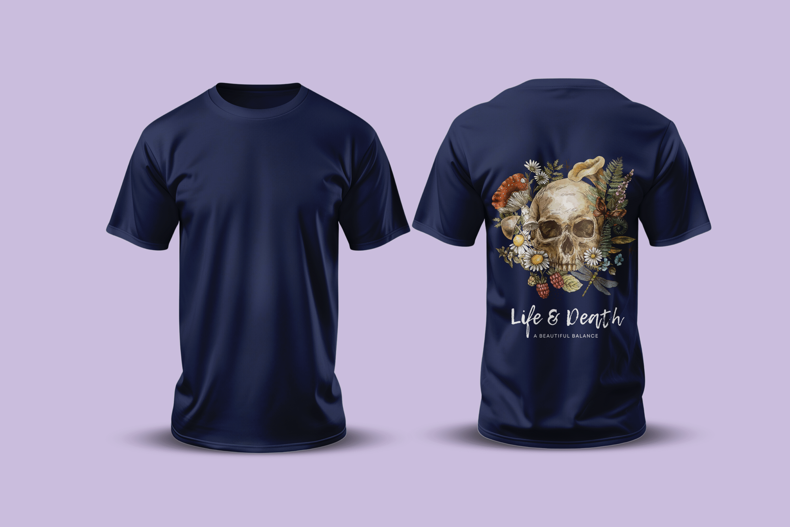 Botanic Skull T-Shirt - Image 3