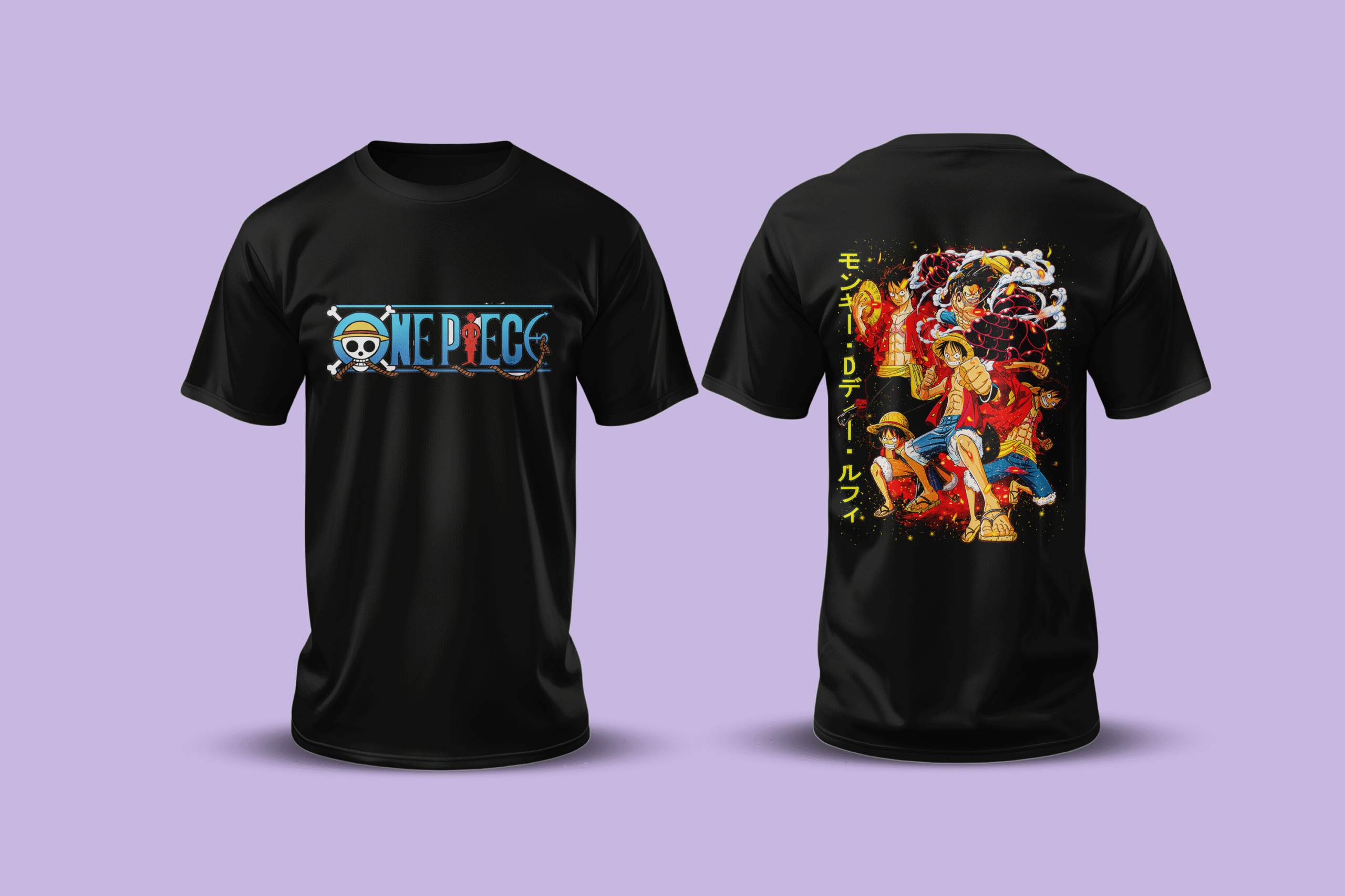 One Piece Luffy Evolution T-Shirt